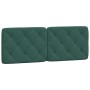 Letto con Materasso Verde Scuro 140x200 cm in Velluto