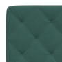 Letto con Materasso Verde Scuro 140x200 cm in Velluto