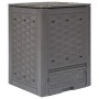 Compostiera Giardino Marrone 60x60x83 cm 300 L Rattan Plastica