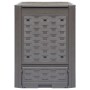 Compostiera Giardino Marrone 60x60x83 cm 300 L Rattan Plastica