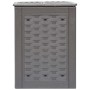 Compostiera Giardino Marrone 60x60x83 cm 300 L Rattan Plastica