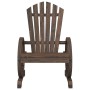 Sedie da Giardino Adirondack 4 pz in Legno Massello di Abete