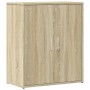 Credenza Rovere Sonoma 60x31x70 cm in Legno Multistrato