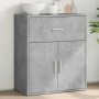 Credenza Grigio Cemento 60x31x70 cm in Legno Multistrato