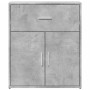 Credenza Grigio Cemento 60x31x70 cm in Legno Multistrato