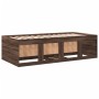 Divano Letto con Cassetti Rovere Marrone 90x190 cm Multistrato