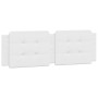 Cuscino Testiera Bianco 160 cm in Similpelle