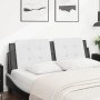 Cuscino Testiera Bianco e Nero 160 cm in Similpelle