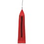 Lettino da Campeggio 180x60x19cm Tessuto Oxford e Acciaio Rosso