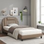 Letto con Materasso Cappuccino 100x200cm Similpelle