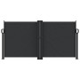 Tenda da Sole Laterale Retrattile Nera 120x600 cm