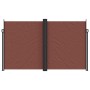 Tenda da Sole Laterale Retrattile Marrone 200x600 cm