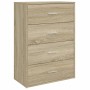 Credenza Rovere Sonoma 60x31x84 cm in Legno Multistrato