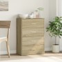 Credenza Rovere Sonoma 60x31x84 cm in Legno Multistrato