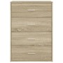 Credenza Rovere Sonoma 60x31x84 cm in Legno Multistrato