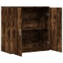 Credenza Rovere Fumo 79x38x80 cm in Legno Multistrato