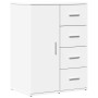 Credenza Bianca 59x39x80 cm in Legno Multistrato