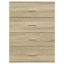 Credenza Rovere Sonoma 60x39x80 cm in Legno Multistrato