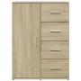 Credenza Rovere Sonoma 59x39x80 cm in Legno Multistrato