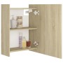 Mobile Bagno con Specchio Rovere Sonoma 62,5x20,5x64Multistrato