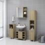 Mobile Bagno con Specchio Rovere Sonoma 62,5x20,5x64Multistrato