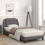 Letto con Materasso Grigio 90x190 cm in Similpelle