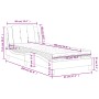 Letto con Materasso Grigio 90x190 cm in Similpelle