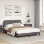 Letto con Materasso Grigio 120x200 cm in Similpelle