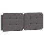 Letto con Materasso Grigio 140x190 cm in Similpelle