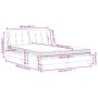 Letto con Materasso Grigio 140x190 cm in Similpelle