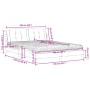 Letto con Materasso Bianco 160x200 cm in Similpelle