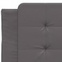 Letto Materasso Grigio 100x200 cm in Similpelle