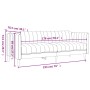 Set di Divani 2 pz Marrone in Tessuto