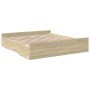 Giroletto Cassetti Rovere Sonoma 180x200 cm Legno Multistrato