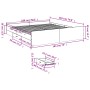 Giroletto Cassetti Rovere Sonoma 180x200 cm Legno Multistrato