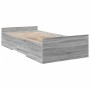 Giroletto Cassetti Grigio Sonoma 100x200 cm Legno Multistrato