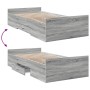 Giroletto Cassetti Grigio Sonoma 100x200 cm Legno Multistrato