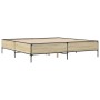 Giroletto Rovere Sonoma 180x200 cm in Legno Multistrato Metallo