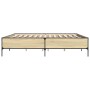 Giroletto Rovere Sonoma 180x200 cm in Legno Multistrato Metallo