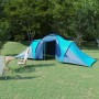 Tenda da Campeggio per 6 Persone Blu Marino e Azzurro