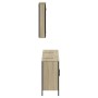 Set Mobili da Bagno 3 pz Rovere Sonoma in Legno Multistrato