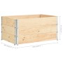 Collari per Pallet 3 pz 80x120 cm in Legno Massello di Pino