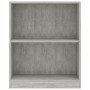 Libreria Grigio Cemento 60x24x76 cm in Legno Multistrato