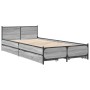 Giroletto Cassetti Grigio Sonoma 75x190 cm Legno Multistrato