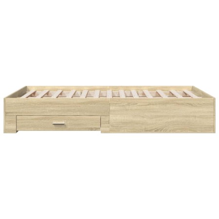 Giroletto Cassetti Rovere Sonoma 140x190 cm Legno Multistrato