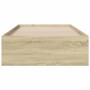 Giroletto Cassetti Rovere Sonoma 100x200 cm Legno Multistrato