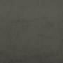Giroletto a Molle con Materasso Grigio Scuro 120x190 cm Velluto