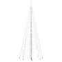 Albero di Natale con Palo in Metallo 500 LED Bianco Freddo 5 m