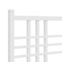 Giroletto con Testiera Metallo Bianco 120x190 cm