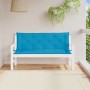 Cuscini per Panca 2 pz Azzurri 150x50x7 cm in Tessuto Oxford